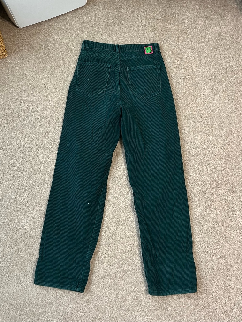 Women’s Empyre Dark Green Corduroy Pants - Picture 2 of 3